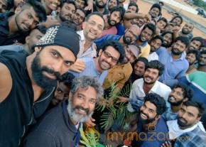 Baahubali Team participated in Haritha Haram Program | Prabhas, Rana and SS Rajamouli photo 11