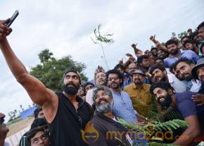 Baahubali Team participated in Haritha Haram Program | Prabhas, Rana and SS Rajamouli photo 2