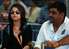 Celebs At Telugu Warriors Vs Bhojpuri Dabanggs CCL 3 Match   photo 64