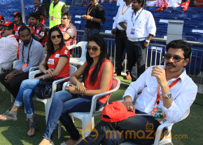 Celebs At Telugu Warriors Vs Bhojpuri Dabanggs CCL 3 Match   photo 52