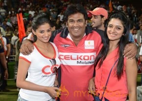 Celebs At Telugu Warriors Vs Bhojpuri Dabanggs CCL 3 Match   photo 57