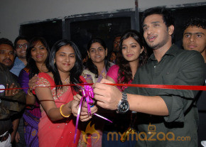 Colours Swathi and Nikhil At Naturals Opening phoots photo 13