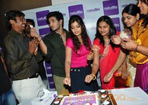 Colours Swathi and Nikhil At Naturals Opening phoots photo 8