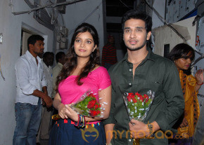 Colours Swathi and Nikhil At Naturals Opening phoots