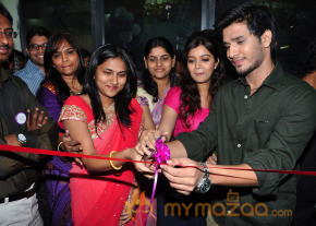 Colours Swathi and Nikhil At Naturals Opening phoots photo 12