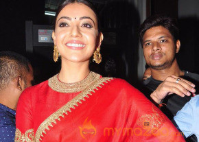 Kajal Aggarwal at Brahmotsavam Audio Launch Pictures photo 9