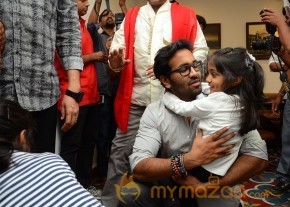 Manchu Mohan Babu Family @ Hotel Junior Kuppanna Release Stills photo 28