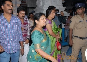 Megastar Chiranjeevi At Film nagar Temple Photos photo 47
