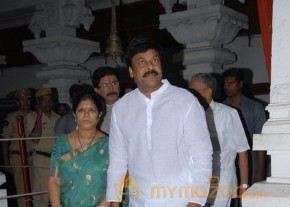 Megastar Chiranjeevi At Film nagar Temple Photos photo 15
