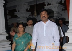 Megastar Chiranjeevi At Film nagar Temple Photos photo 37