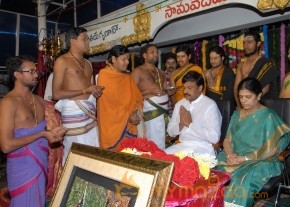 Megastar Chiranjeevi At Film nagar Temple Photos photo 23