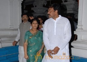 Megastar Chiranjeevi At Film nagar Temple Photos photo 64