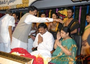 Megastar Chiranjeevi At Film nagar Temple Photos photo 62