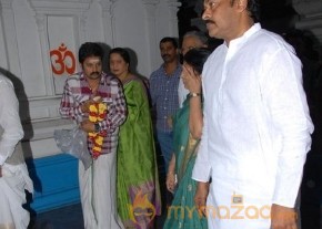 Megastar Chiranjeevi At Film nagar Temple Photos photo 42