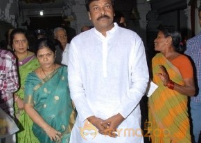 Megastar Chiranjeevi At Film nagar Temple Photos photo 73