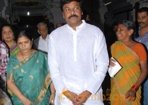 Megastar Chiranjeevi At Film nagar Temple Photos photo 9