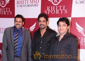 Nagarjuna Amala Tabu at Dhoni’s Bike Racing team Launch Gallery photo 9