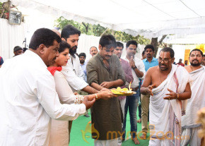 Nithin, Pawan Kalyan,Trivikram New movie Launch Photos photo 4