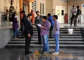 Shourya Movie Working Stills photo 7