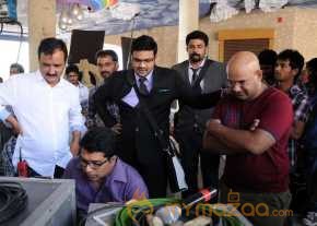 Shourya Movie Working Stills photo 8