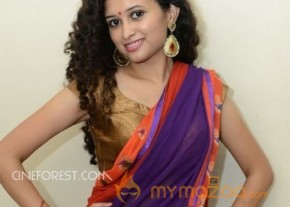 Soumya Sukumar Stills in Saree photo 16