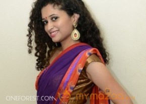 Soumya Sukumar Stills in Saree photo 24