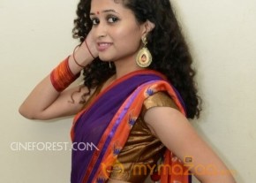Soumya Sukumar Stills in Saree photo 42