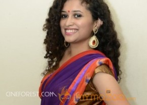 Soumya Sukumar Stills in Saree photo 11