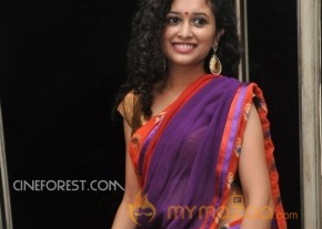 Soumya Sukumar Stills in Saree photo 12