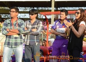 Telugu Warriors & Mumbai Heroes Teams At LB Stadium  photo 39