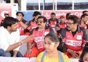 Telugu Warriors & Mumbai Heroes Teams At LB Stadium  photo 70