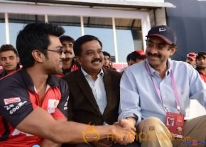 Telugu Warriors & Mumbai Heroes Teams At LB Stadium  photo 12
