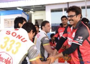 Telugu Warriors & Mumbai Heroes Teams At LB Stadium  photo 78