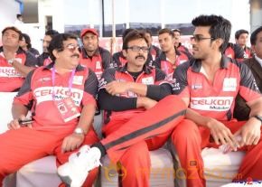 Telugu Warriors & Mumbai Heroes Teams At LB Stadium  photo 90