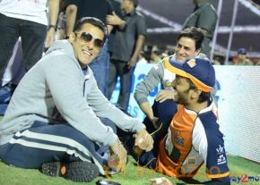 Telugu Warriors & Mumbai Heroes Teams At LB Stadium  photo 10