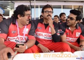 Telugu Warriors & Mumbai Heroes Teams At LB Stadium  photo 48