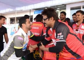 Telugu Warriors & Mumbai Heroes Teams At LB Stadium  photo 71