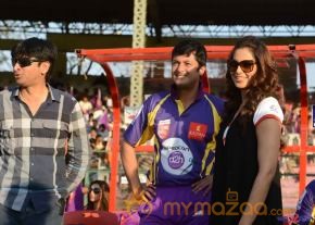 Telugu Warriors & Mumbai Heroes Teams At LB Stadium  photo 4