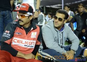 Telugu Warriors & Mumbai Heroes Teams At LB Stadium  photo 64