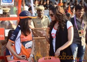 Telugu Warriors & Mumbai Heroes Teams At LB Stadium  photo 81
