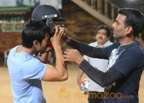 Telugu Warriors Practicing For CCL 3 At In Sportz Stadium  photo 30