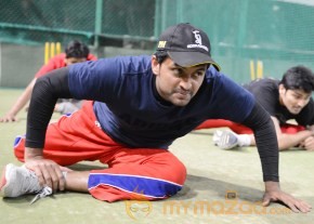 Telugu Warriors Practicing For CCL 3 At In Sportz Stadium  photo 15