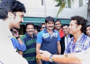 Telugu Warriors Team Meet Sachin Tendulkar & Laxman   photo 29