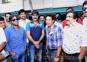 Telugu Warriors Team Meet Sachin Tendulkar & Laxman   photo 17