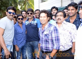 Telugu Warriors Team Meet Sachin Tendulkar & Laxman   photo 59
