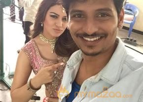 Hansika Pokkiri Raj shooting spot photos