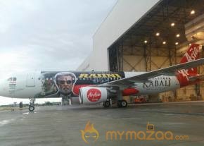 Rajini Craze - First Time in Indian Film History - 'Kabali' painted on International Flights photo 2