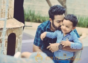 Jr NTR Son Abhay at Janatha Garage Sets photo 5