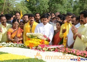 Nandamuri Family at NTR Ghat  photo 115