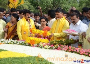 Nandamuri Family at NTR Ghat  photo 83
